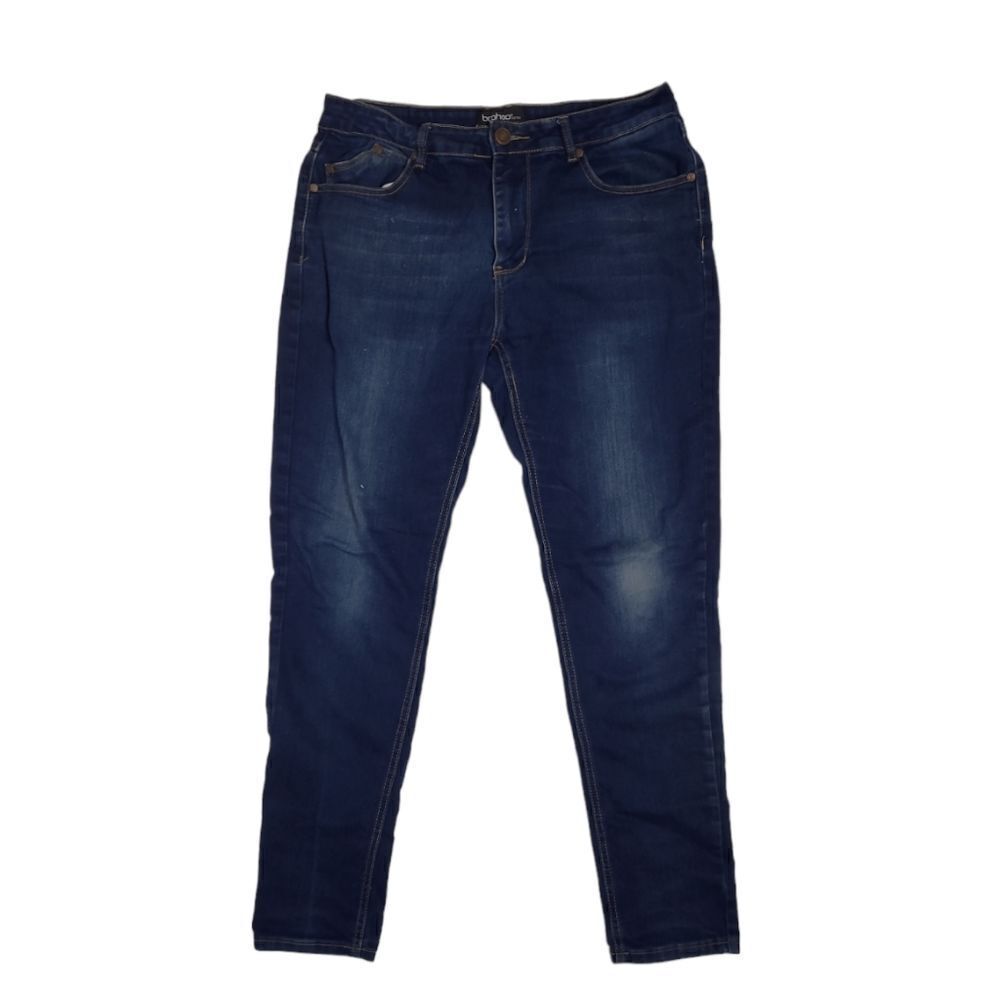 BOOHOO MAN dark wash stretch skinny jeans 34x31